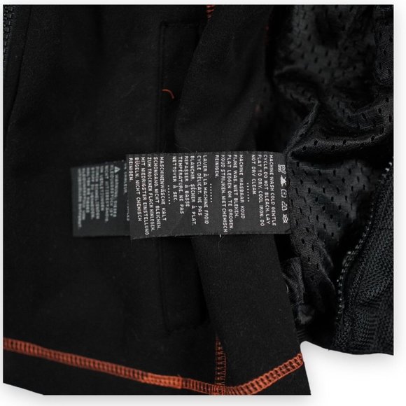Harley Davidson Jacket Womens‎ Small Black Orange Mesh Riding Racing 3-1 Hooded - Picture 15 of 15